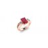 Elegant Red Tourmaline - Rose Gold
