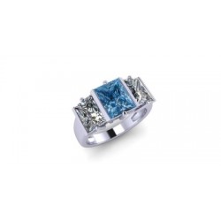 Forever Blue Citrine - White Gold