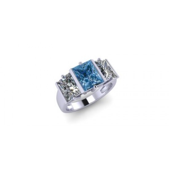 Forever Blue Citrine - White Gold