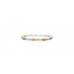 Gleaming Blue Topaz and Citrine