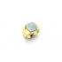 Ivory Rainbow Moonstone Chic Ring - Yellow Gold