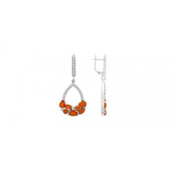 Masterpiece Carnelian - White Cubic Zirconia