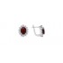 Royal Garnet - White Cubic Zirconia